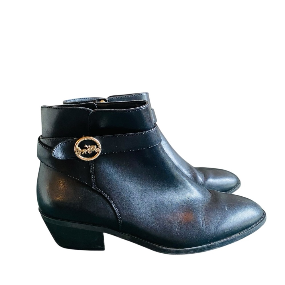 Coach Women's Debi Bootie Black Size 7.5 FG4188 MSRP $298.00 Ankle Boots - Picture 2 of 8
